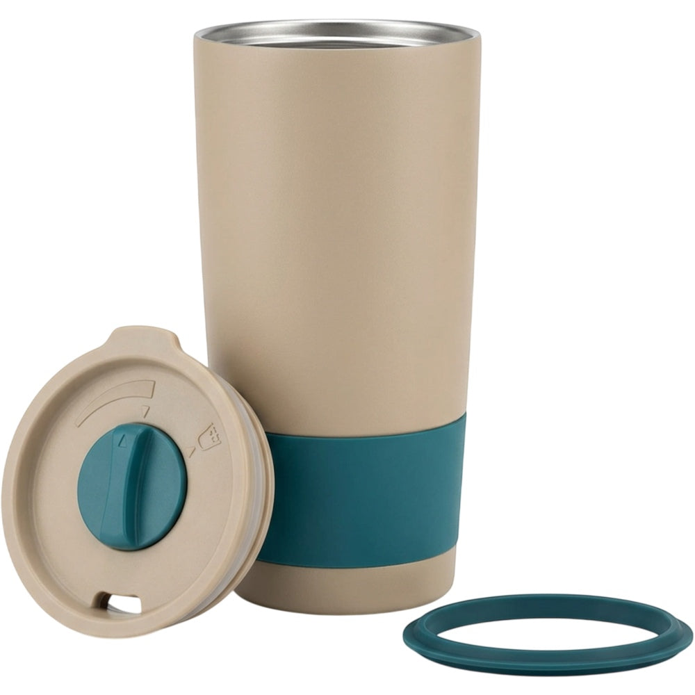 Zptwn Three-Position Dial Vacuum Tumbler 20 oz Sand Teal - Product view